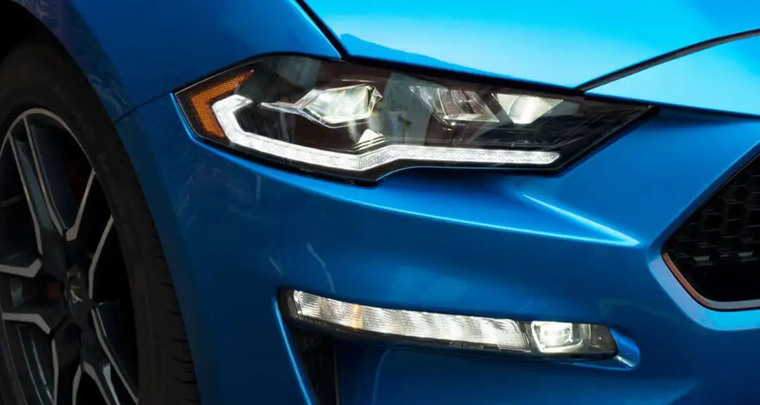 Faros delanteros LED con forma de Mustang S550 2018-23